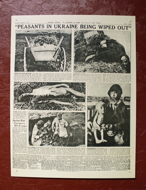 St. Vladimir Ukrainian Orthodox Cathedral Holodomor newspaper article