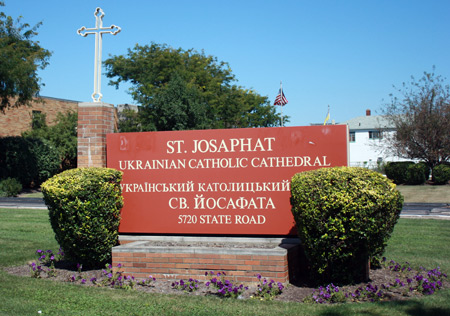 Saint Josaphat Ukrainian Cathedral sign