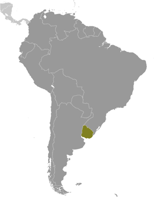 Map of Uruguay