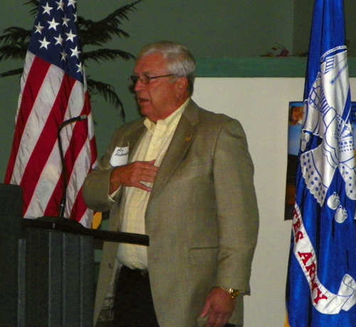 Ron Schwachenwald, president of the Association of the U.S. Army - Newton D. Baker Chapter and Joint Veterans Commission of Cuyahoga County 