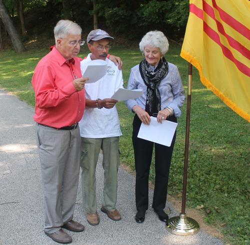 Joe Meissner, Le Nguyen and Marcia Nolan