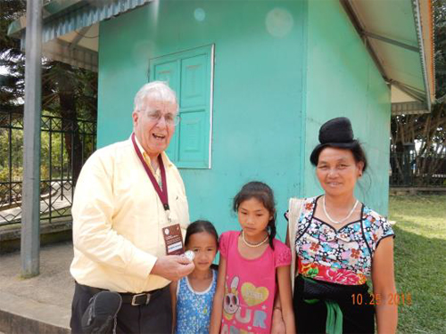 The Thai Mother and her two daughters sell me specially-made Thai Coins. Price was only $10 US which I negotiated to $8 US. Negotiation is always appreciated everywhere in Viet Nam and even at Geneva.