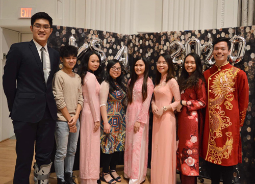 CWRU Vietnamese students at Tet celebration