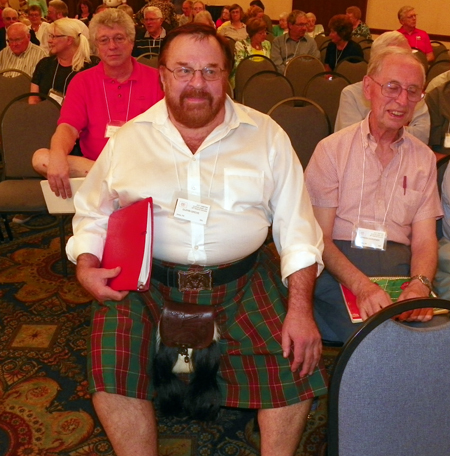 Glenn Grove in kilt