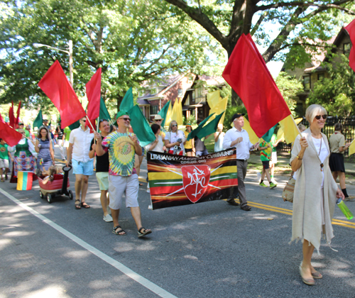 Lithuanian Cultural Garden in the Parade of Flags at 2018 One World Day