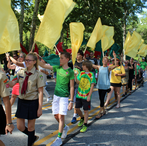 Lithuanian Cultural Garden in the Parade of Flags at 2018 One World Day