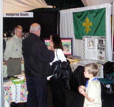 Hungarian Scouts booth at the Festival of Freedom