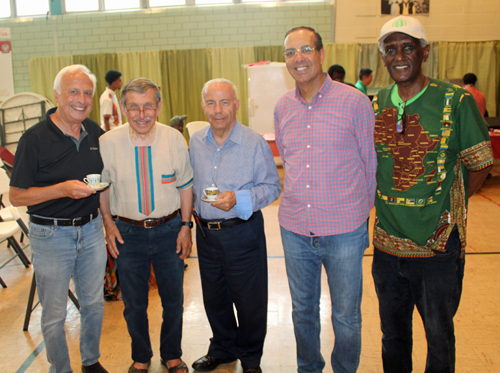 Some Cultural Gardens leaders - Mehmet Gencer, Carl Robson, Dr. Wael Khoury, San Tanious and Akli Demassie