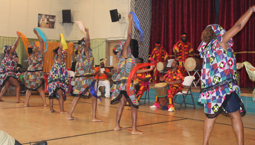 Djapo Cultural Arts Institute drummers and dancers