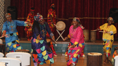 Djapo Cultural Arts Institute drummers and dancers