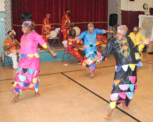 Djapo Cultural Arts Institute drummers and dancers