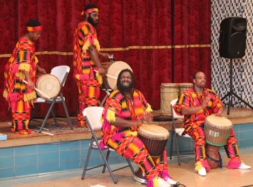 Djapo Cultural Arts Institute drummers and dancers