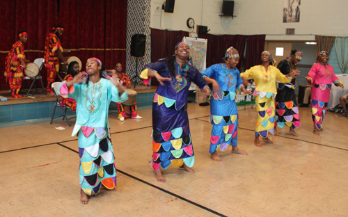 Djapo Cultural Arts Institute drummers and dancers