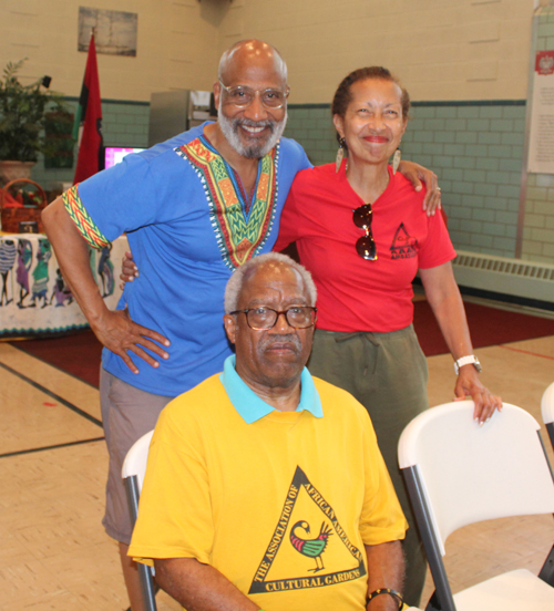 African American Cultural Garden leaders Obie Shelton, Barbara Danforth and Carl Ewing