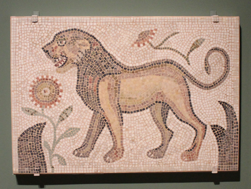 Mosaic of Lion, 500s. Stone tesserae