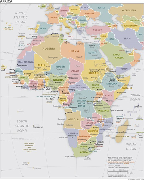 CIA Map of Africa