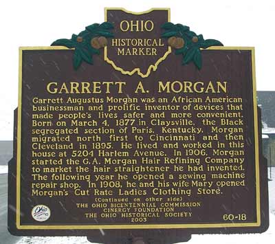 Garret A. Morgan Historical marker