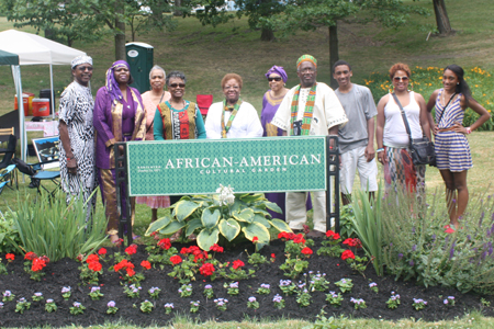 Group in African-American Garden on Juneteenth