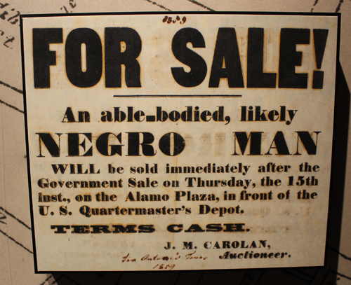 Negro for sale sign