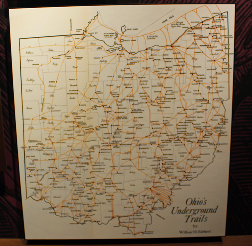Map of Ohio Underground Railroad trails