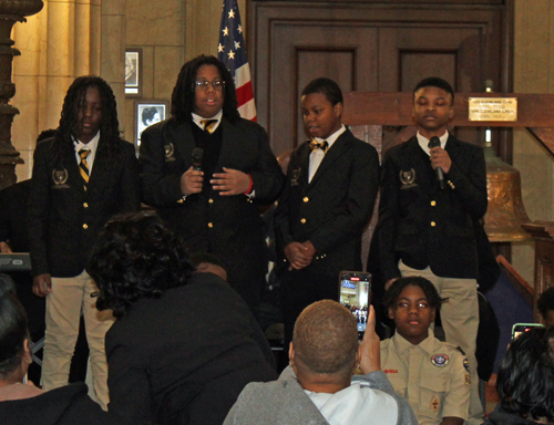 Kenneth W Clement Boys Leadership Academy singers