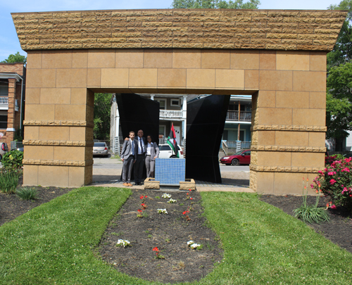 Family of the Garden Visionaries visiting the Doorway of No Return