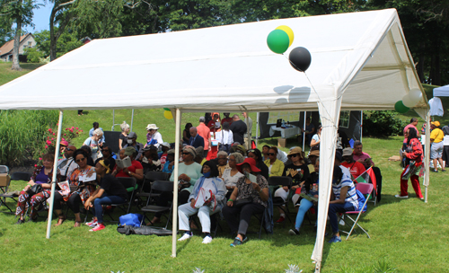 Crowd at Juneteenth in African American Cultural Garden