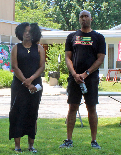 South Euclid Council Members Chanell Elston and Justin Tisdale