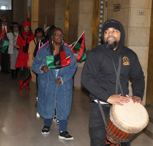 Black History Month Flag Raising in Cleveland 2024
