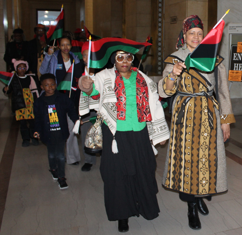 Black History Month Flag Raising in Cleveland 2024