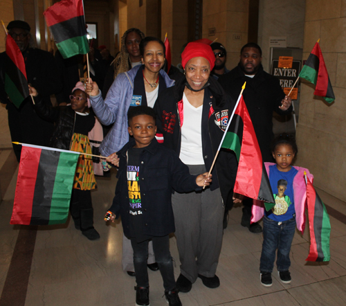 Black History Month Flag Raising in Cleveland 2024