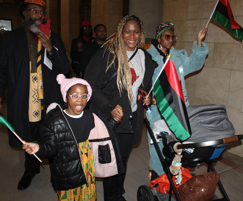 Black History Month Flag Raising in Cleveland 2024