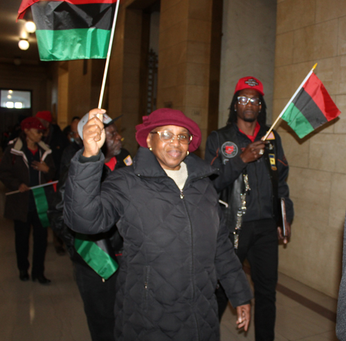 Black History Month Flag Raising in Cleveland 2024