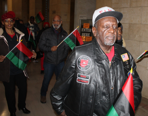 Black History Month Flag Raising in Cleveland 2024