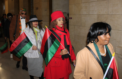 Black History Month Flag Raising in Cleveland 2024