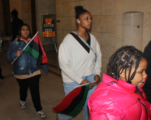 Black History Month Flag Raising in Cleveland 2024