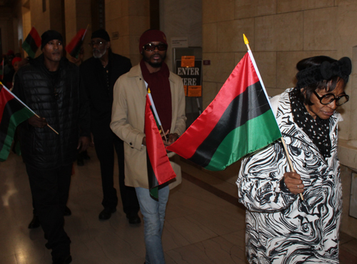 Black History Month Flag Raising in Cleveland 2024