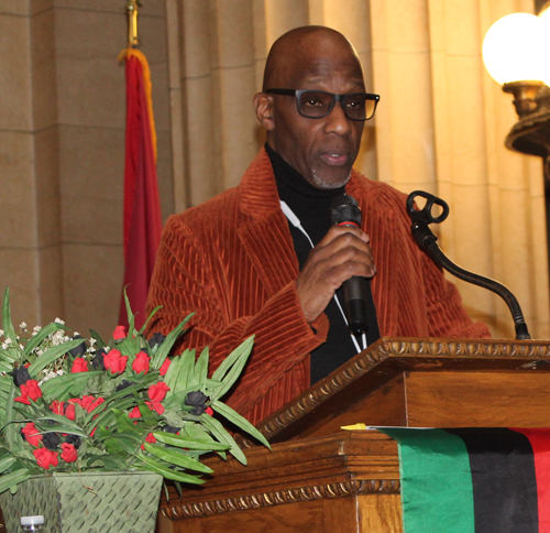 Speaker at 54th annual Black History Celebration at Cleveland City Hall