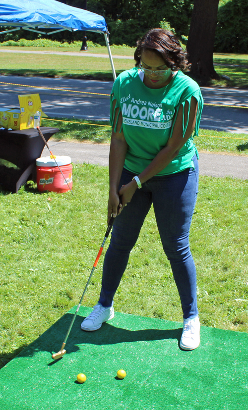 Golfer at African American Cultural Garden
