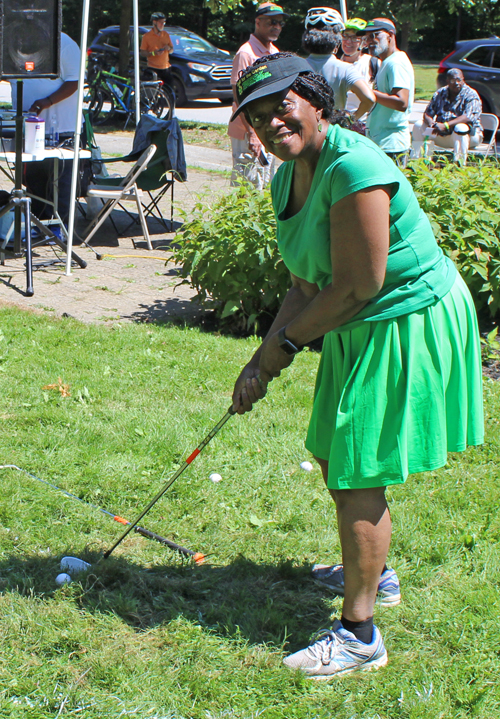 Golfer at African American Cultural Garden