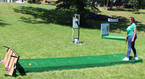 Golfer at African American Cultural Garden