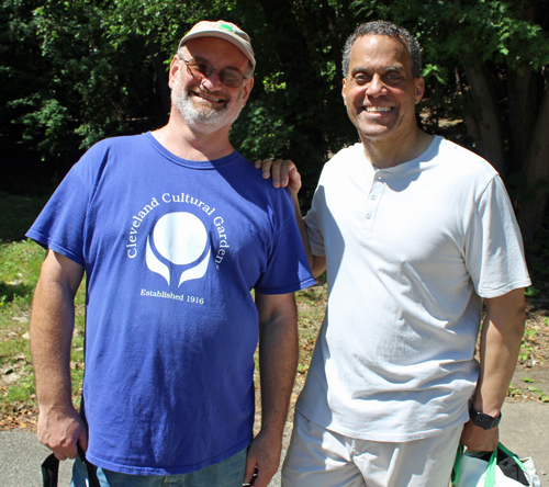 Cultural Gardens Executive Director Tom Turkaly and Judge Jeff Johnson
