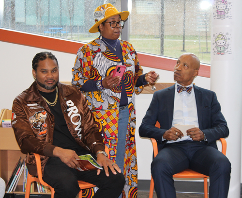 Josh Cribbs, Chrishawndra Matthews and Peter Lawson-Jones