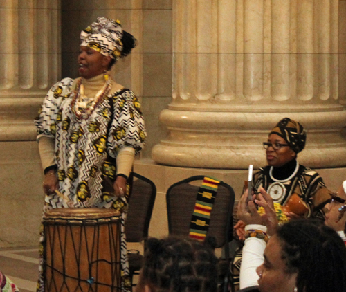 Drums at Black History event in City Hall