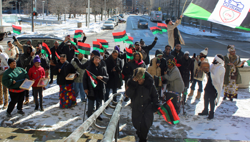 Black History Month Flag Raising Ceremony in Cleveland