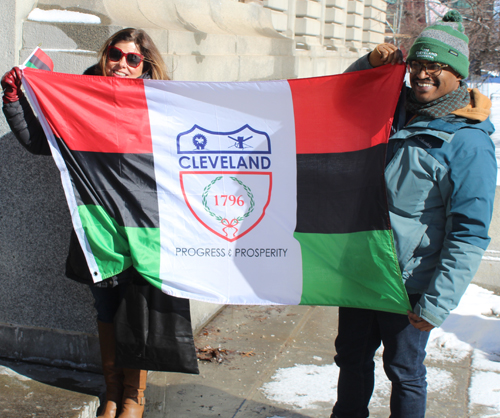 Black History Month Flag Raising Ceremony in Cleveland