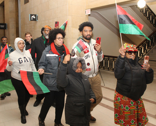Black History Month Flag Raising Ceremony in Cleveland