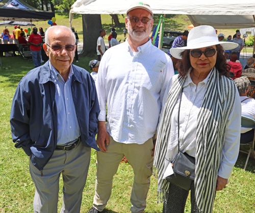 Cultural Garden leaders Wael Khoury, Tom Turkaly and Qaisra Haider