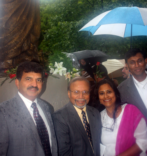 Michael Sreshta, Asim Datta, Pia and Deb Roy