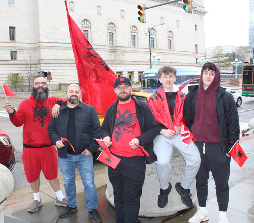 Albania Independence Day event at Cleveland City Hall group